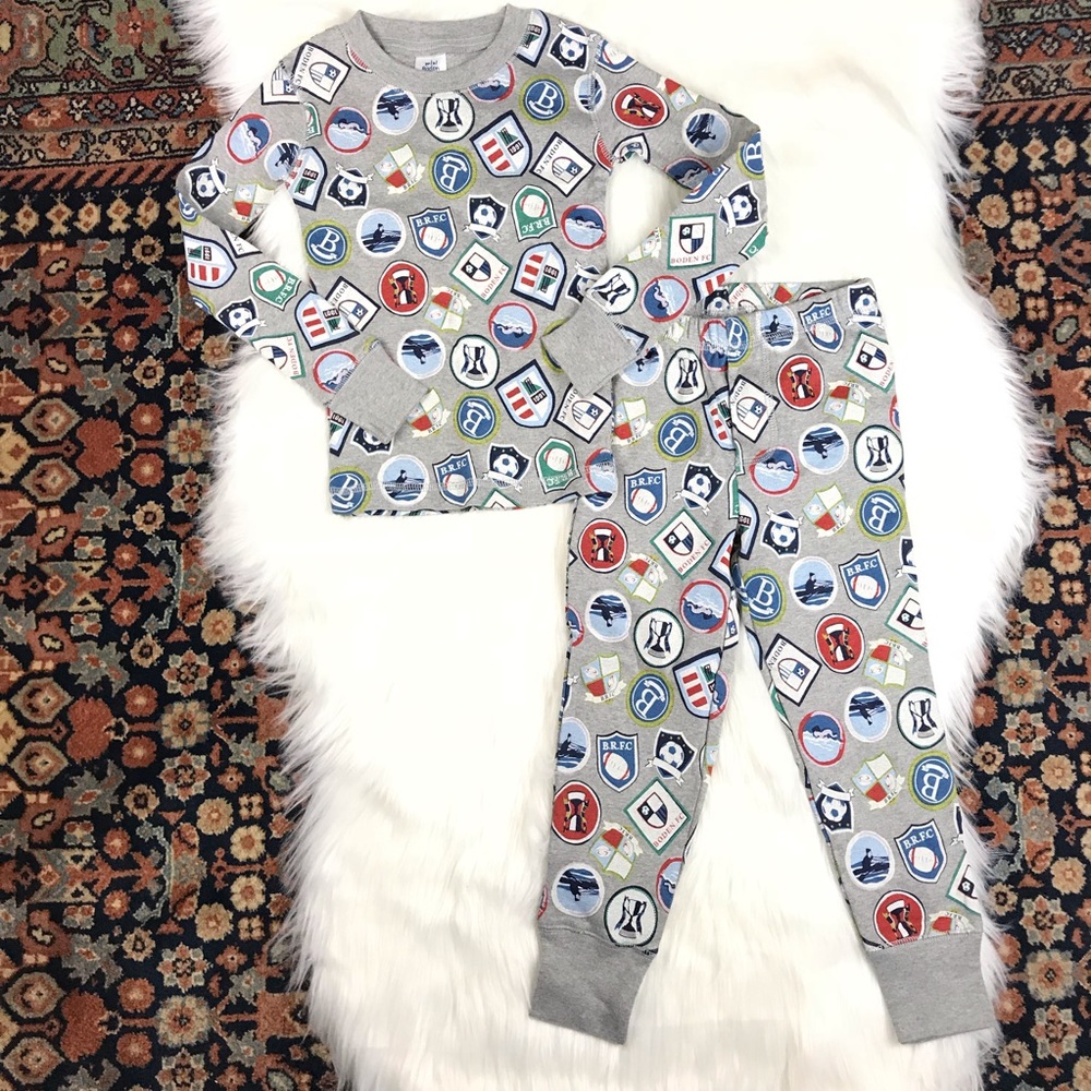 ✨Mini Boden Cosy Long John Sports Pajamas